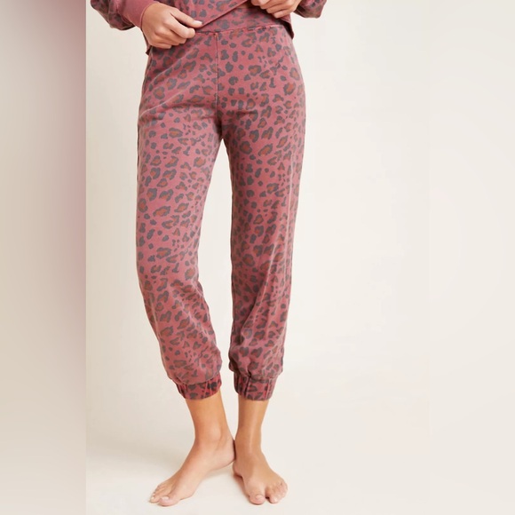Sundry Leopard Print Sweatpant Joggers - Picture 1 of 9